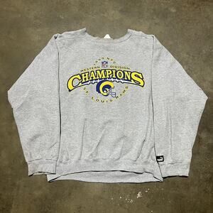Vintage 1999 St. Louis Rams Grey Champions NFL Sweatshirt
